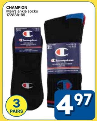 CHAMPION Men's ankle socks