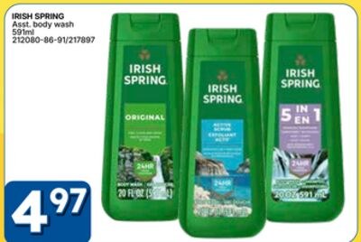 IRISH SPRING Ass. body wash
