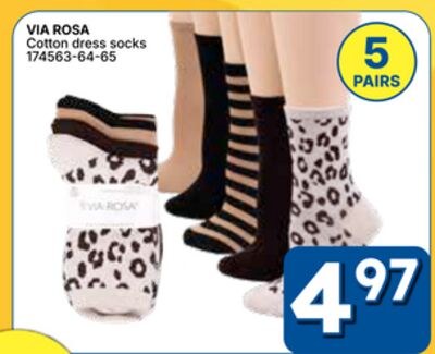 VIA ROSA Cotton dress socks