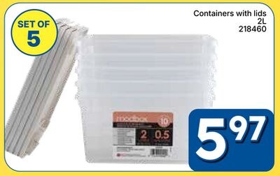 Containers with lids