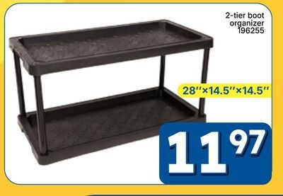 2-tier boot organizer