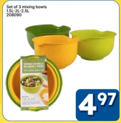 Set of 3 mixing bowls