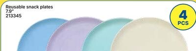 Reusable snack plates