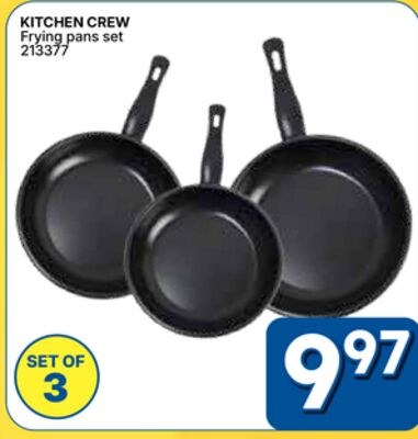 KITCHEN CREW Frying pans set