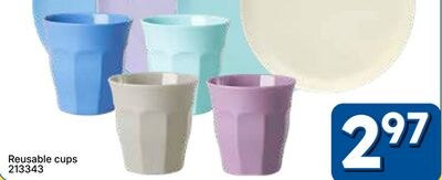 Reusable cups