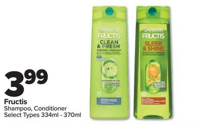 Fructis Shampoo, Conditioner