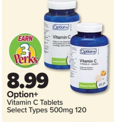 Option+ Vitamin C Tablets