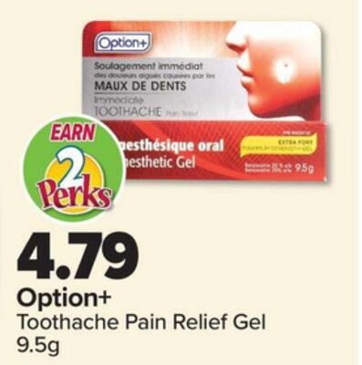 Option+ Toothache Pain Relief Gel