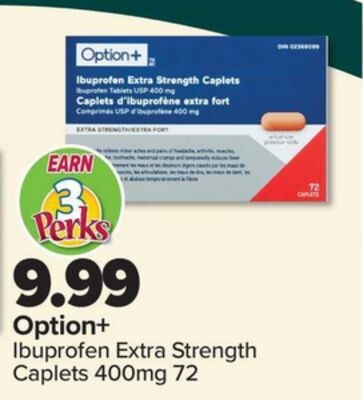Option+ Ibuprofen Extra Strength Caplets 400mg …