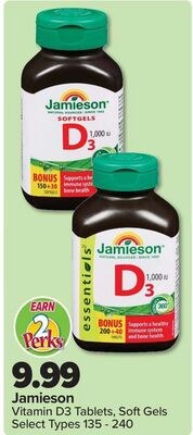 Jamieson Vitamin D3 Tablets