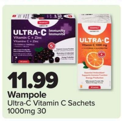Wampole Ultra-C Vitamin C Sachets 1000mg 30