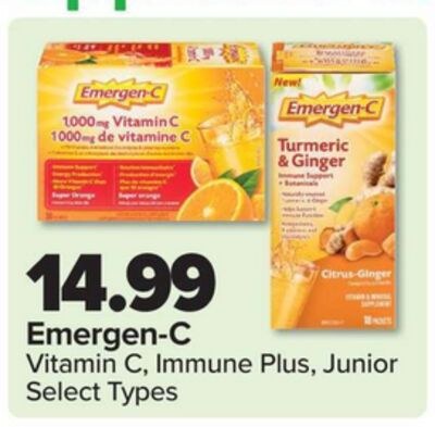 Emergen-C Vitamin C, Immune Plus, Junior Select…