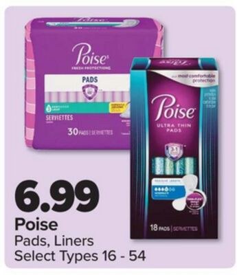 Poise Pads, Liners