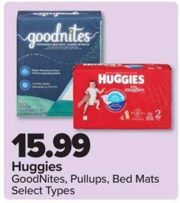 Huggies GoodNites, Pullups, Bed Mats