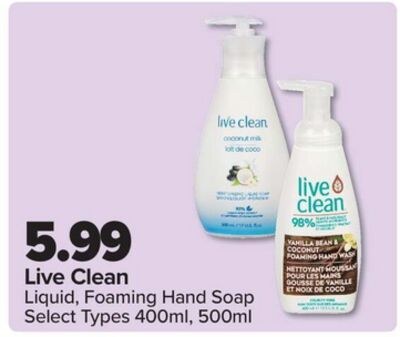 Live Clean Liquid, Foaming Hand Soap
