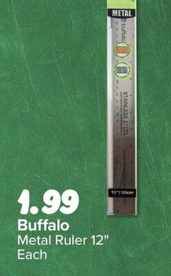 Buffalo Metal Ruler