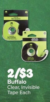Buffalo Clear, Invisible Tape Each