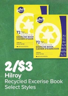Hilroy Recycled Exercise Book