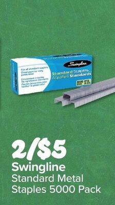 Swingline Standard Metal Staples 5000 Pack