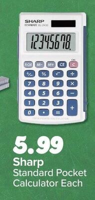 Sharp Standard Pocket Calculator