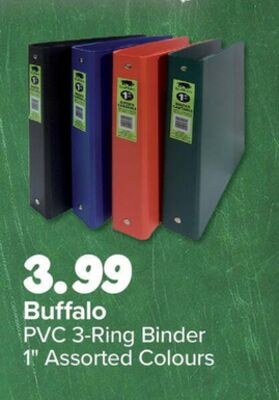Buffalo PVC 3-Ring Binder