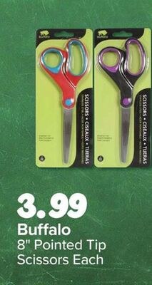 Buffalo 8" Pointed Tip Scissors Each