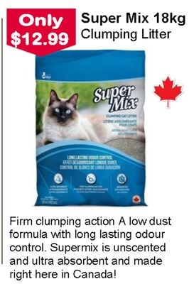 Super Mix 18kg Clumping Litter