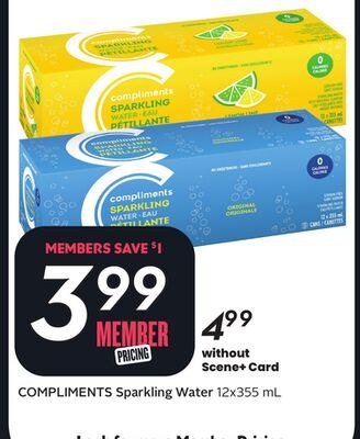COMPLIMENTS Sparkling Water