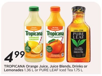 Orange Juice, Juice Blends, Drinks or Lemonades…
