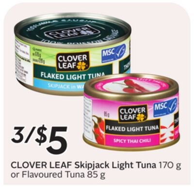 Skipjack Light Tuna 170 g or Flavoured Tuna 85 g