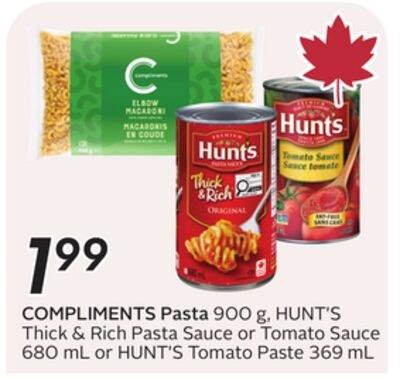 COMPLIMENTS Pasta 900 g, Thick & Rich Pasta Sau…
