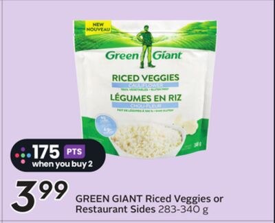 Riced Veggies or Restaurant Sides