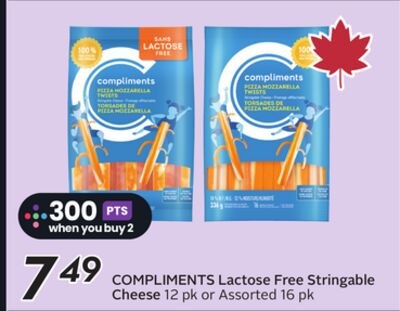 COMPLIMENTS Lactose Free Stringable Cheese