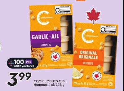 COMPLIMENTS Mini Hummus