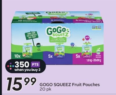 GOGO SQUEEZ Fruit Pouches