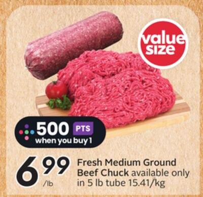 Fresh Medium Ground Beef Chuck