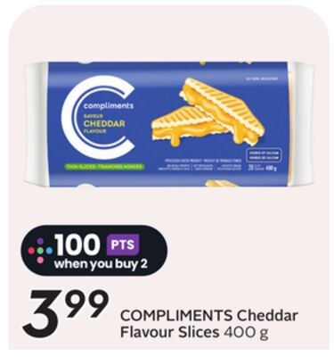 COMPLIMENTS Cheddar Flavour Slices