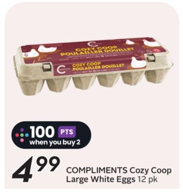 COMPLIMENTS Cozy Coop Large White Eggs