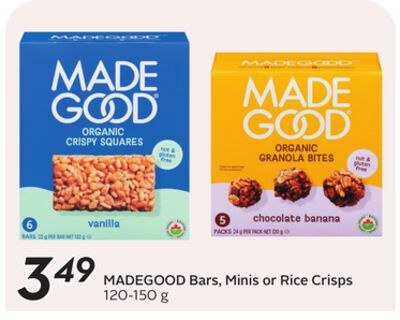 Bars, Minis or Rice Crisps