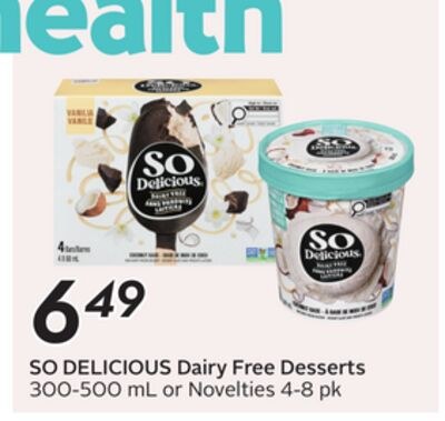 SO DELICIOUS Dairy Free Desserts