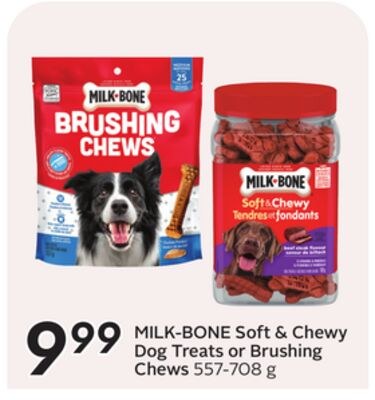 Soft & Chewy Dog Treats or Brushing Chews