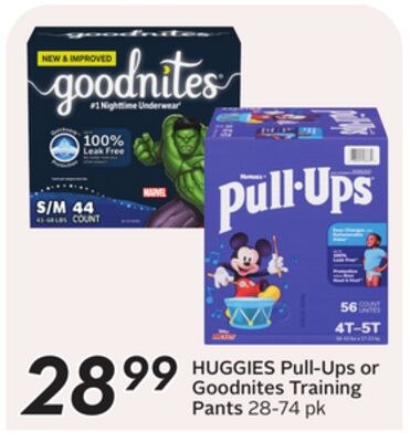 Pull-Ups or Goodnites Training Pants