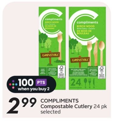 COMPLIMENTS Compostable Cutlery