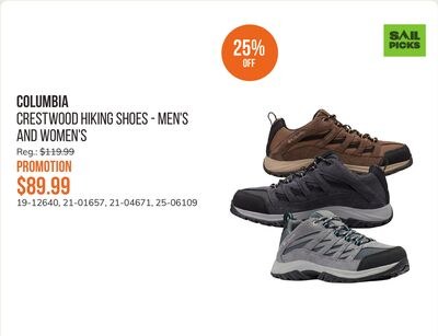 Crestwood Hiking Shoes - Men's and Women's