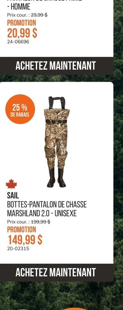 SAIL PANTALON DE CHASSE PRIME - HOMME