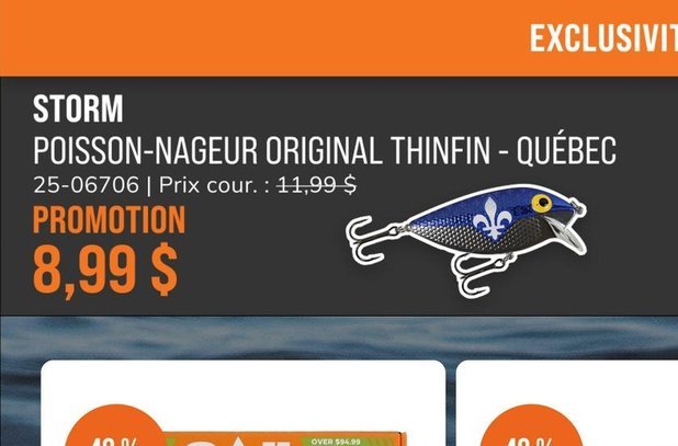 STORM POISSON-NAGEUR ORIGINAL THINFIN - QUÉBEC