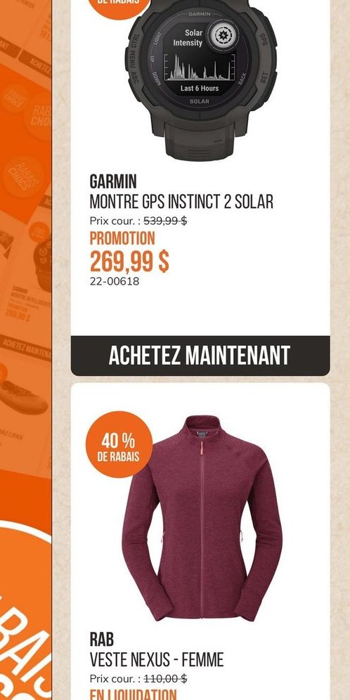 GARMIN MONTRE GPS INSTINCT 2 SOLAR