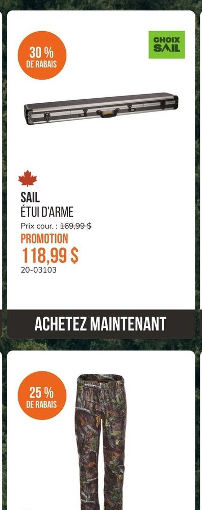 SAIL ÉTUI D'ARME