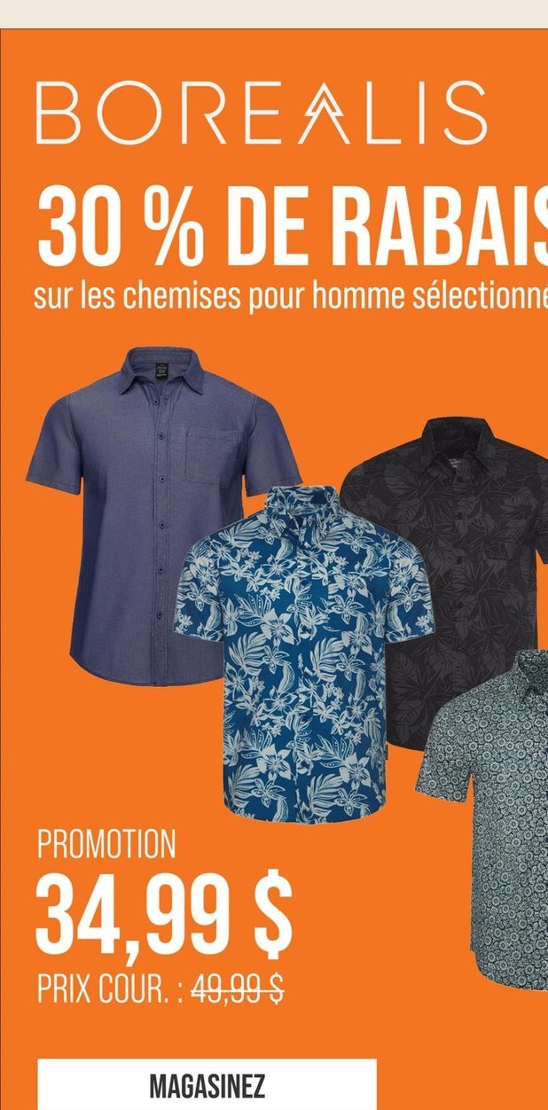 Borealis Chemise pour homme