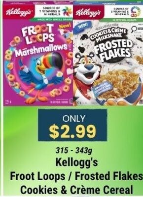 Kellogg's Froot Loops / Frosted Flakes Cookies …